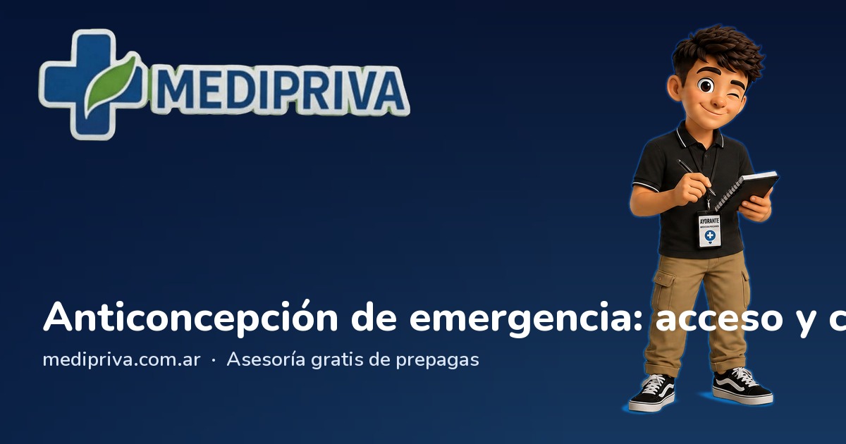 Miniatura: Anticoncepción de emergencia: acceso y cobertura
