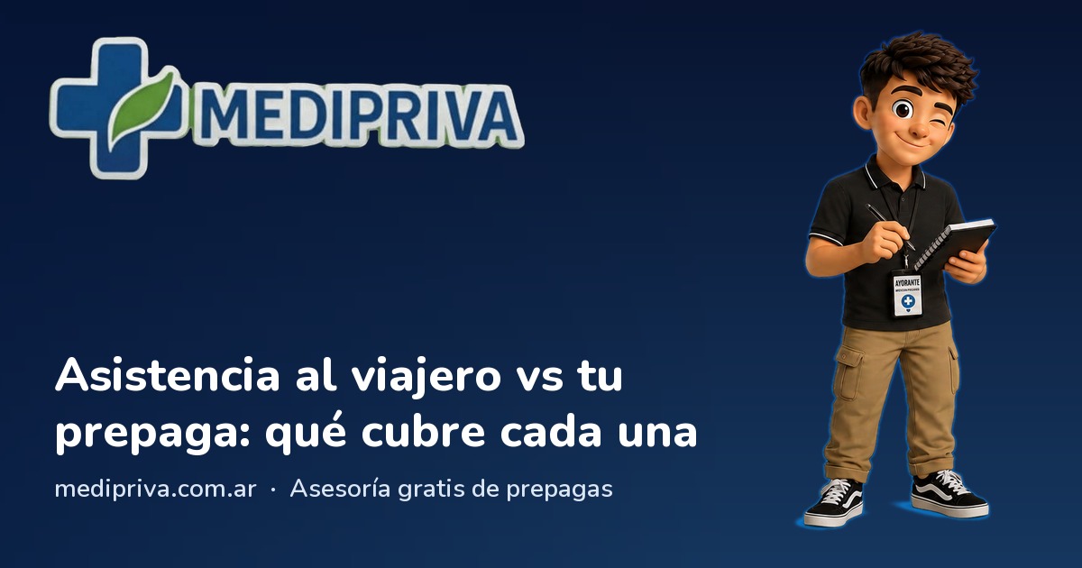 Miniatura: Asistencia al viajero vs tu prepaga: qué cubre cada una