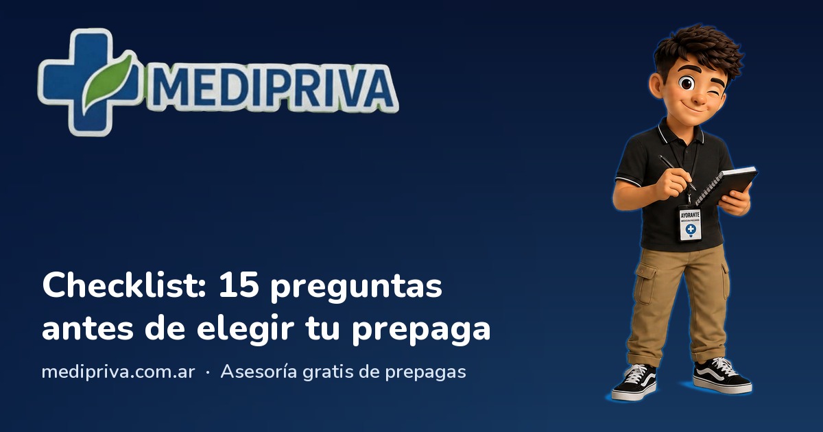 Checklist antes de elegir