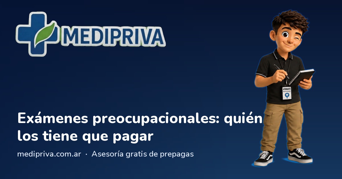 Miniatura: Exámenes preocupacionales: quién los tiene que pagar