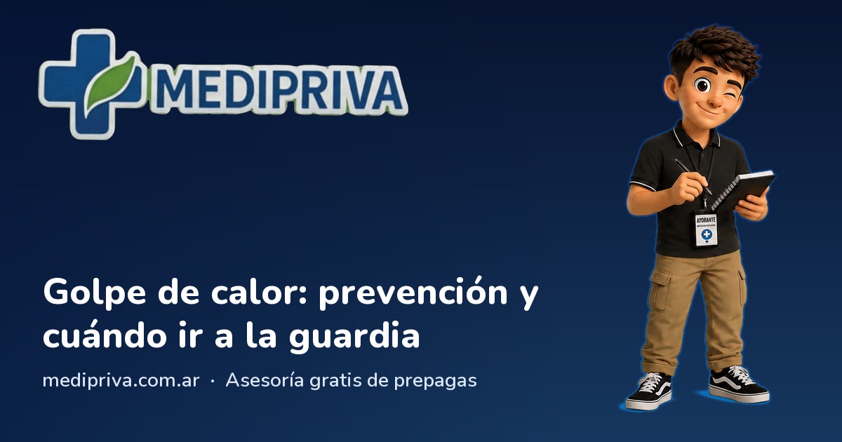 Miniatura: Golpe de calor: prevención y cuándo ir a la guardia