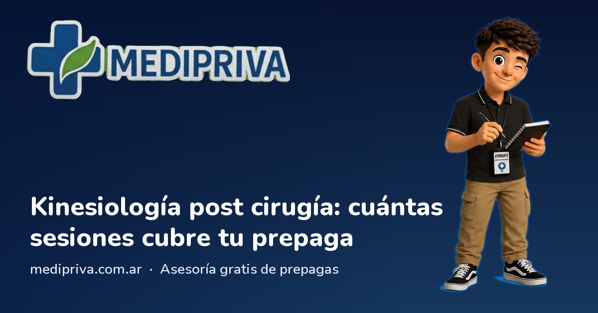 Miniatura: Kinesiología post cirugía: cuántas sesiones cubre tu prepaga