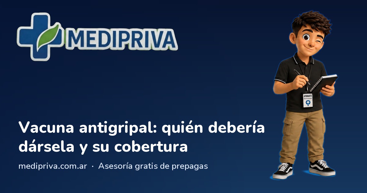 Miniatura: Vacuna antigripal: quién debería dársela y su cobertura